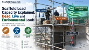 Scaffold load capacity explained with dead, live and environmental loads